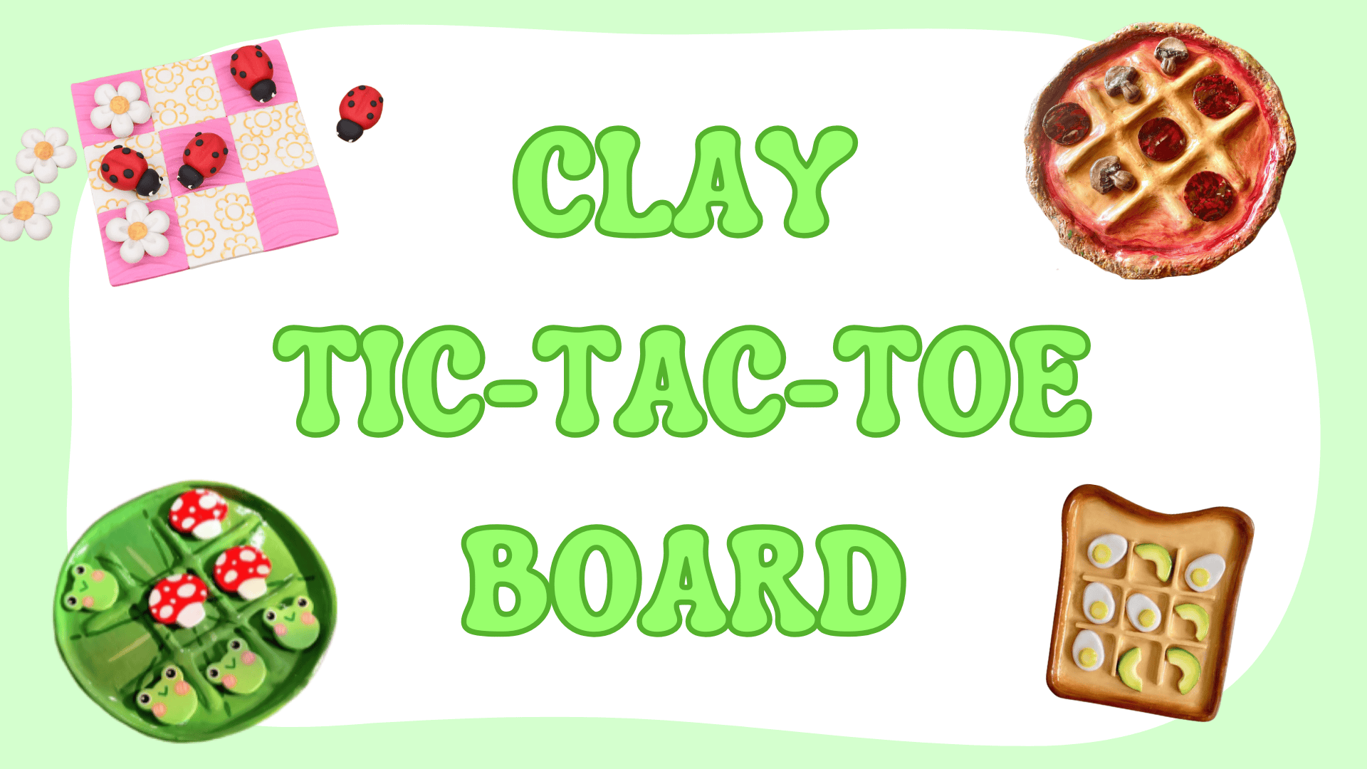 clay tic tac toe board (ws)